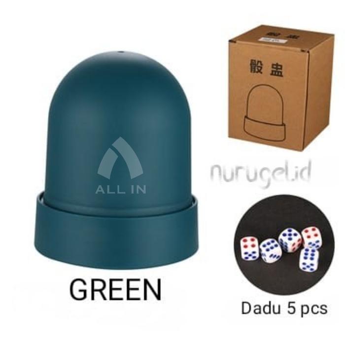 Gambar Boom Dice Shaker Alat Kocokan Dadu Gebrak Casino - GREEN dari nurugel.id undefined Tokopedia