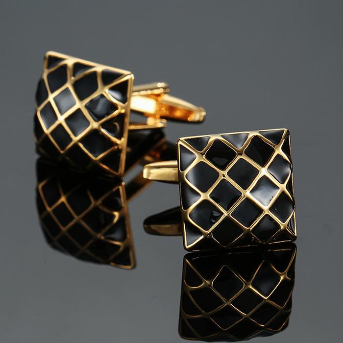 Gambar TOBIAS CUFFLINK - kancing manset kancing lengan kemeja - 12 GOLD SLVMESH dari Toko 1973 undefined Tokopedia