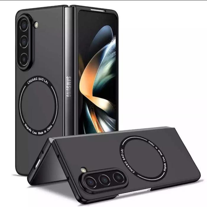 Gambar New! CASE For SAMSUNG Z FLIP 6 FOLD 6 MAGSAFE DOFF MAGNETIC / CLEAR HARD CASE / RING FINGER GRIP - MS DOFF BLACK, Z FLIP 6 dari Case.Shop undefined Tokopedia