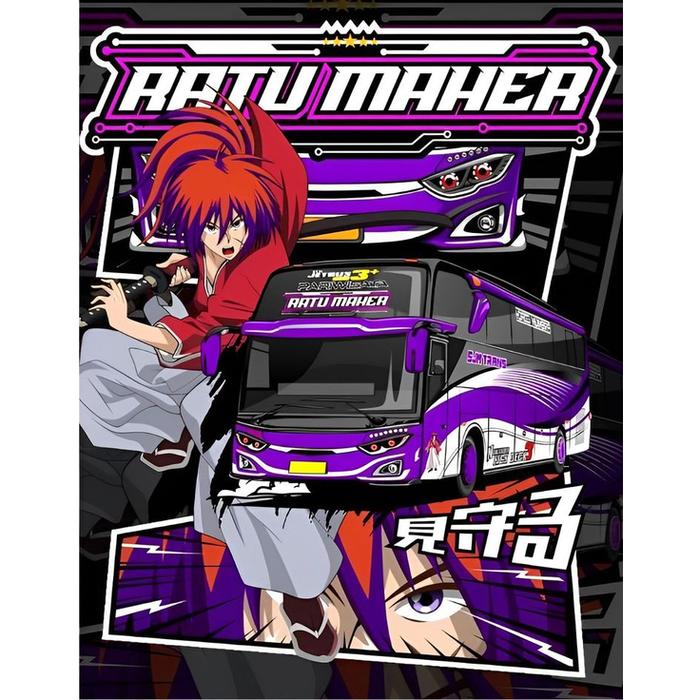 Gambar SABLON TEMA BUS  DTF AJAIB MUDAH DAN PRAKTIS BISA SATUAN - RATU MAHER - A3 dari AURI APPAREL undefined Tokopedia