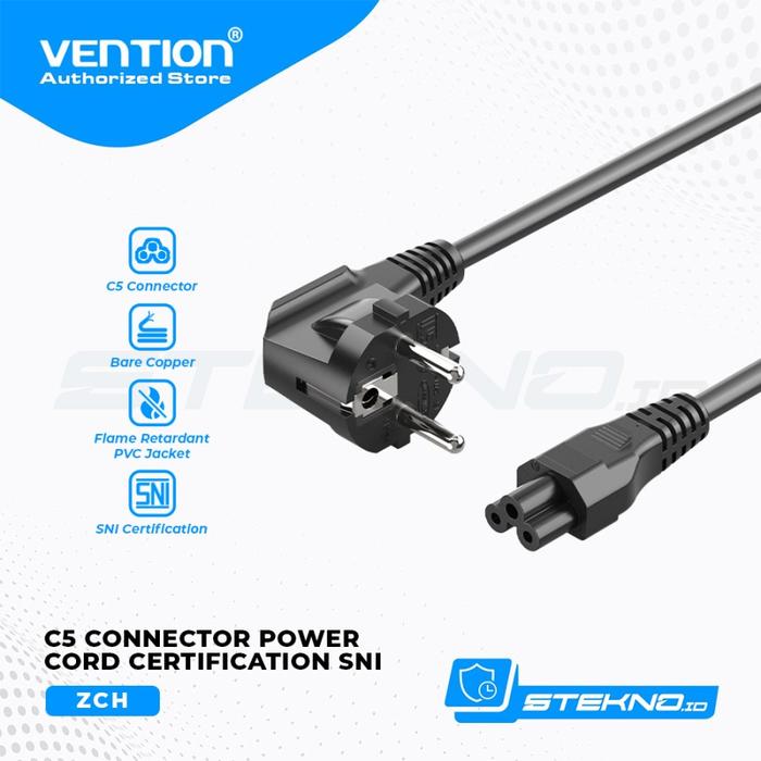 Gambar Vention Kabel Power Supply Colokan Kabel Power AC Power Cord SNI ZCI ZCG ZCH - ZCH dari Vention Authorized Medan undefined Tokopedia