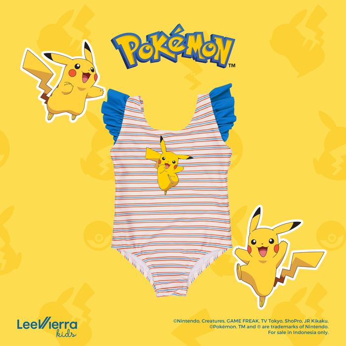 Gambar Pokémon Girls Swimwear, Baju Renang Anak Perempuan - Pikachu Leotard, 7-8 dari leevierrakids undefined Tokopedia