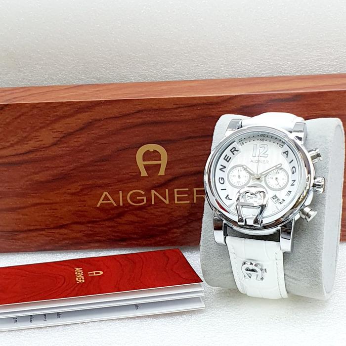 Gambar Jam tangan wanita Aigner original Fano 58503 CRONO aktif free box sama kartu + paperbag - putih putih dari ROY HULU undefined Tokopedia