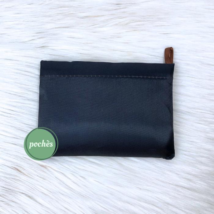 Gambar TAS BELANJA LIPAT / KANTONG BELANJA / ECO BAG COMPACT SIMPLE REUSE - Navy Polos dari Awemazing undefined Tokopedia