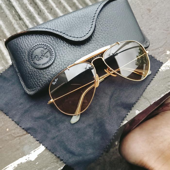 Gambar Rayban b&L USA orjinal lensa cehgembele size 58-14 dari jajang gelasses undefined Tokopedia