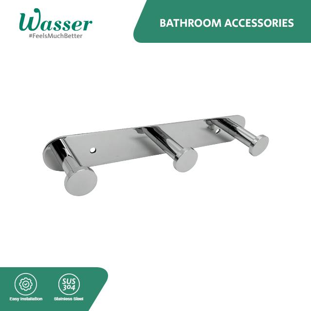Multi Robe Hook Promo Wasser Multiple Robe Hook RH-82001-3 - chrome - Jakarta Barat ...