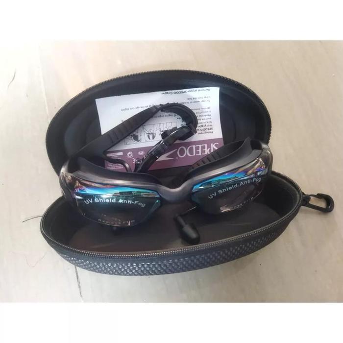 Gambar Kacamata Renang Remaja Dan Dewasa Speedo Anti Fog Plus HardBox - Black dari adibastoreeid undefined Tokopedia