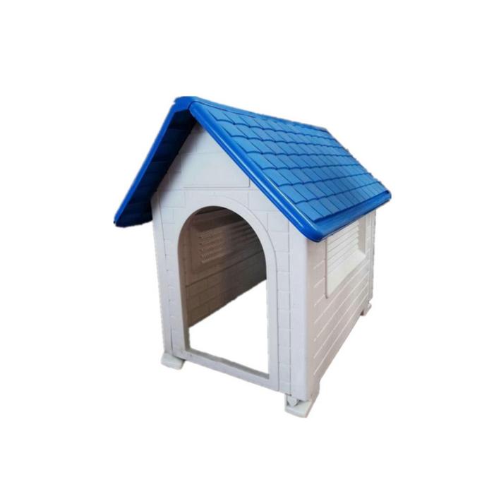 Gambar Rumah Kandang Anjing Outdoor Plastik Jumbo - Biru dari TokoGrosir Nusantara undefined Tokopedia