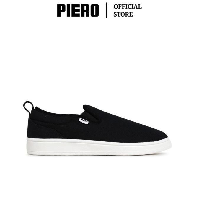 Gambar Piero Sepatu Sneakers Pria Mojo Slip On Cvs PIE210000043 - Black, 38 dari galeryandreass undefined Tokopedia