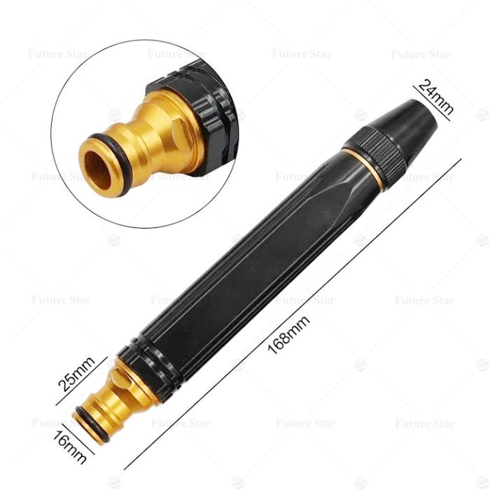 Gambar Semprotan Air Lurus Kuningan / Taman Alat Cuci Motor Mobil / Water Jet Spray Gun Hose Nozzle - Brass HSS Kepala Selang Pistol Air Semprot Siram Tanaman dan Taman Steam - plastic dari PT Futurestar Indonesia Tool undefined Tokopedia