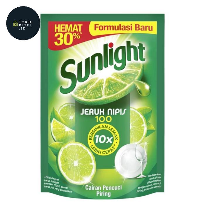 Jual PAKET SABUN SUNLIGHT 6 Pouch HEMAT/Sunlight Jeruk Nipis 600ml ...