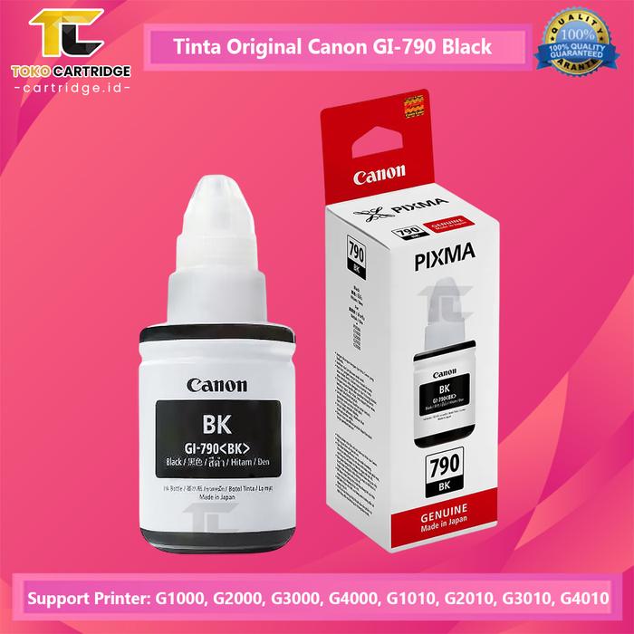 Gambar TINTA PRINTER CANON G1010 G2010 G3010 G1000 G2000 BLACK COLOR ORIGINAL - Hitam dari Toko Cartridge ID undefined Tokopedia