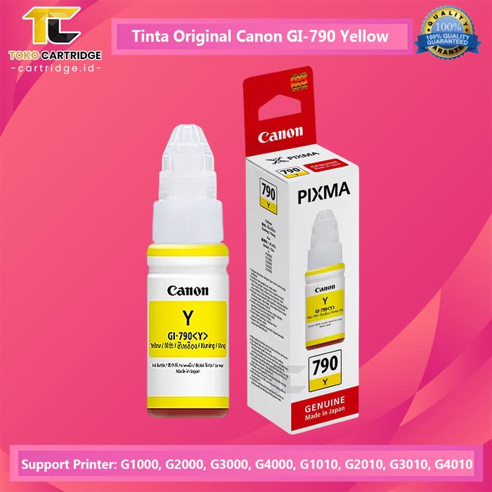 Gambar TINTA PRINTER CANON G1010 G2010 G3010 G1000 G2000 BLACK COLOR ORIGINAL - Kuning dari Toko Cartridge ID undefined Tokopedia