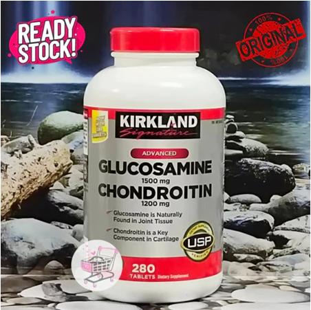 Gambar (100% ORIGINAL) KIRKLAND - Advanced Glucosamine 1500mg Chondroitin 1500mg (280 Tablets) dari Nasywa Store 1230 undefined Tokopedia