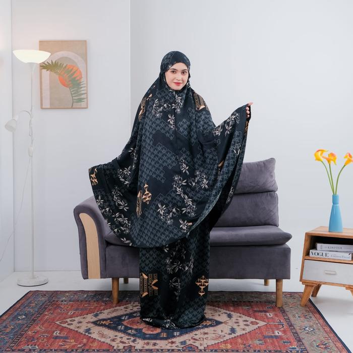 Gambar Momiasi - Mukena Ghania Prayer Set Premium - Mukena - GHANIA-RICHBLCK, All Size dari Momiasi Indonesia undefined Tokopedia