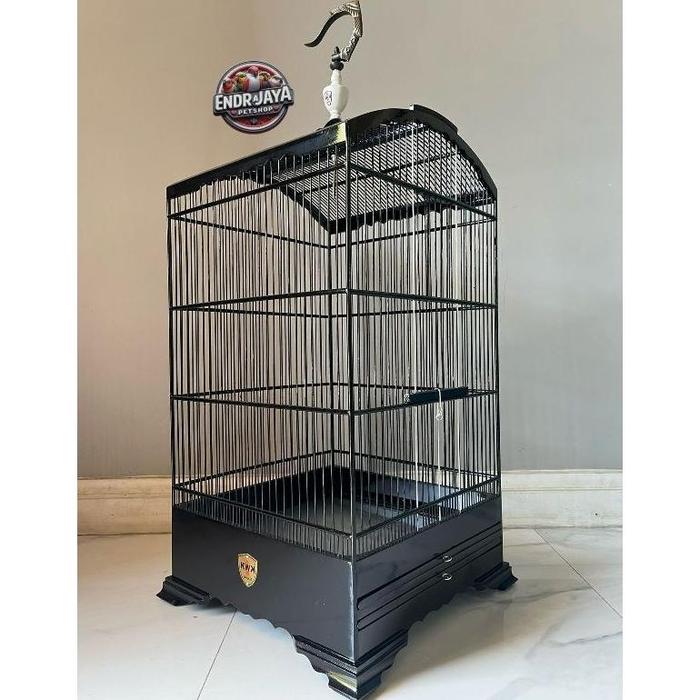 Gambar SANGKAR KOSAN KWK 40X40 SANGKAR BURUNG CENDET KACER DLL - HITAMGLOSH, KAYU dari rosarosi undefined Tokopedia