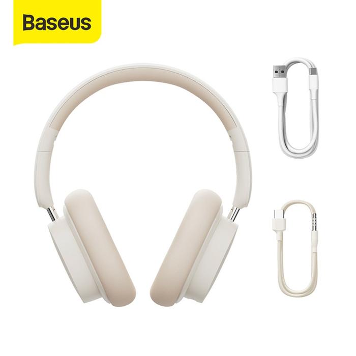 Gambar BASEUS BOWIE D05 FOLDABLE WIRELESS/WIRED HEADPHONE ENC BLUETOOTH 5.3 - Putih dari boss muda88 undefined Tokopedia