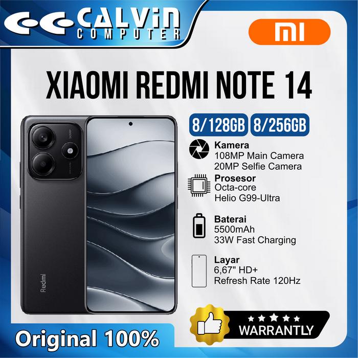 HP XIAOMI REDMI NOTE 14 4G 8/128GB 8/256GB BLACK 8/128GB
