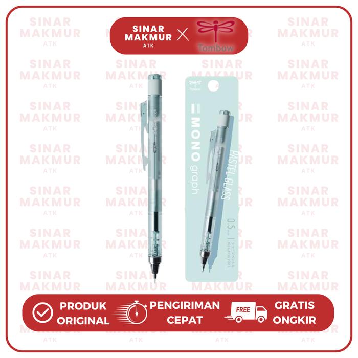 Gambar Pensil Mekanik/Mechanical Pencil/Shaker Pencil Mono Graph Pastel Glass 0.5mm DPA-149 Mono Tombow (Pcs) - 149A Blue dari Sinar Makmur ATK undefined Tokopedia