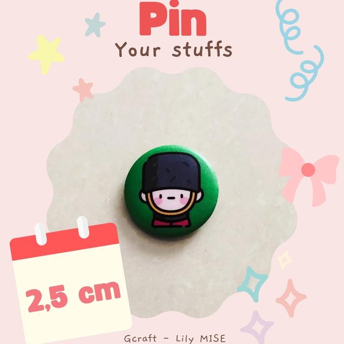 Gambar pin - cute pin - pin 2,5cm - soldier dari gcraft12 undefined Tokopedia