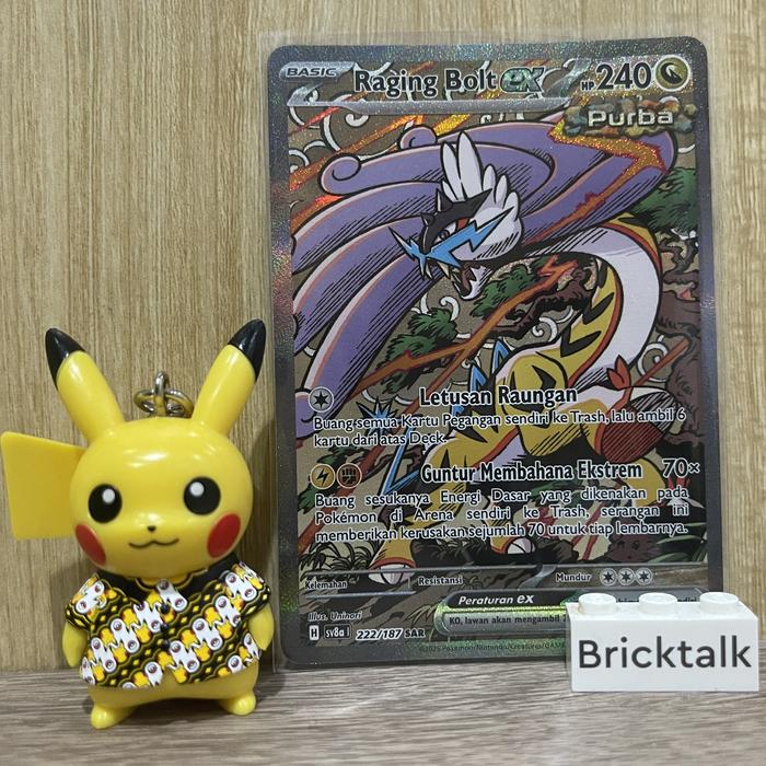Gambar Kartu Pokemon TCG sv8a Raging Bolt ex SAR Purba 222/187 Trading Card Game Indonesia Scarlet & Violet Terastal Festival Original dari bricktalk undefined Tokopedia