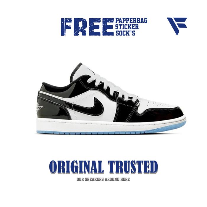 Promo Nike Air Jordan Low SE Concord White Black Original 38