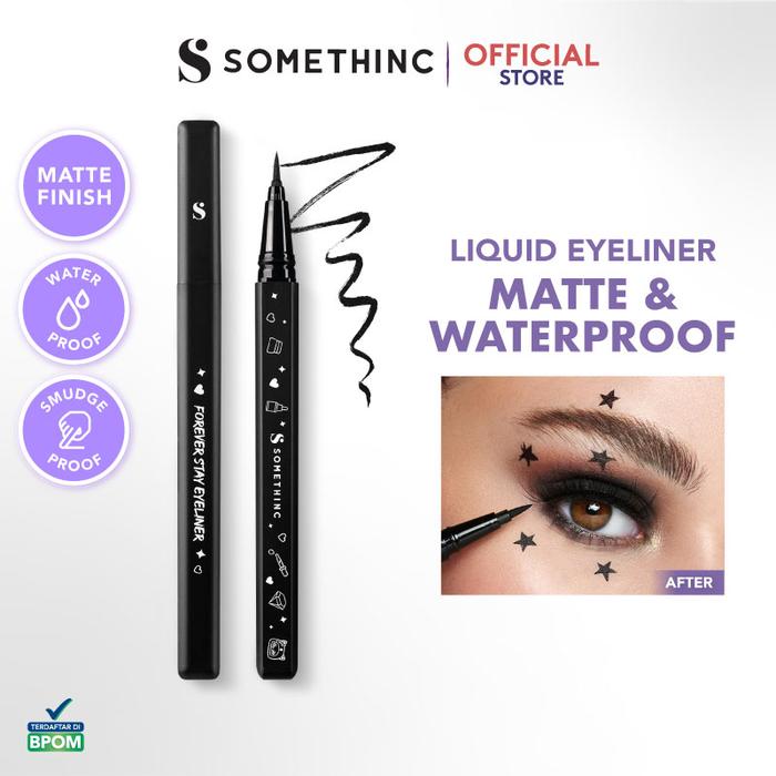 Gambar SOMETHINC FOREVER STAY Waterproof Liquid Eyeliner - Reguler dari Somethinc undefined Tokopedia