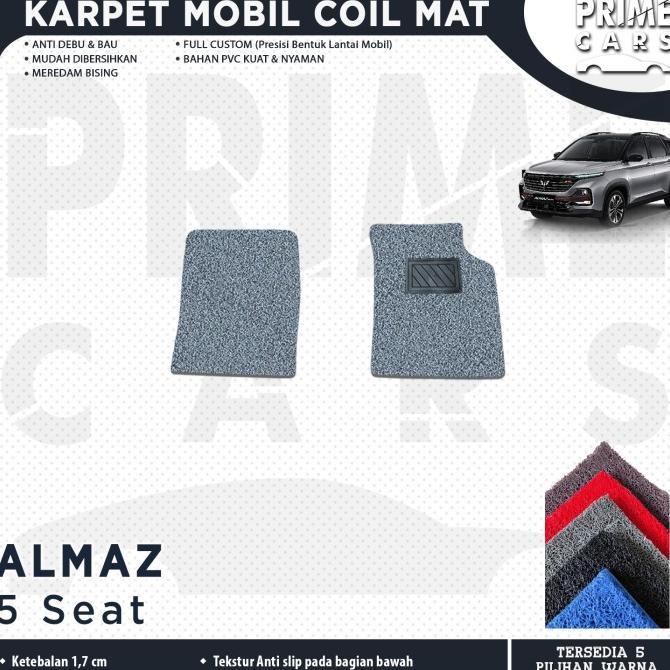 Gambar TERLARIS Karpet Mobil Coil Mat WULING ALMAZ 5 / 7 Seat - Full Set - Mie Bihun 1 Warna - Cushion Tebal Presisi - 5 Seat- Baris 1, Merah dari LuxLaila undefined Tokopedia