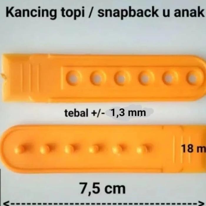 Gambar Kancing topi snapback snap back u anak anak per 1 pcs - Biru Dongker dari Kariwa Co undefined Tokopedia