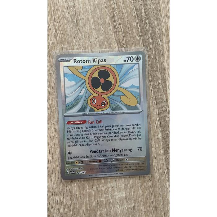 Rotom Fan Pokeball Holo 131/187 - Terastal Festival ex (SV8a) - Pokemon TCG  Cards | Indo4ward