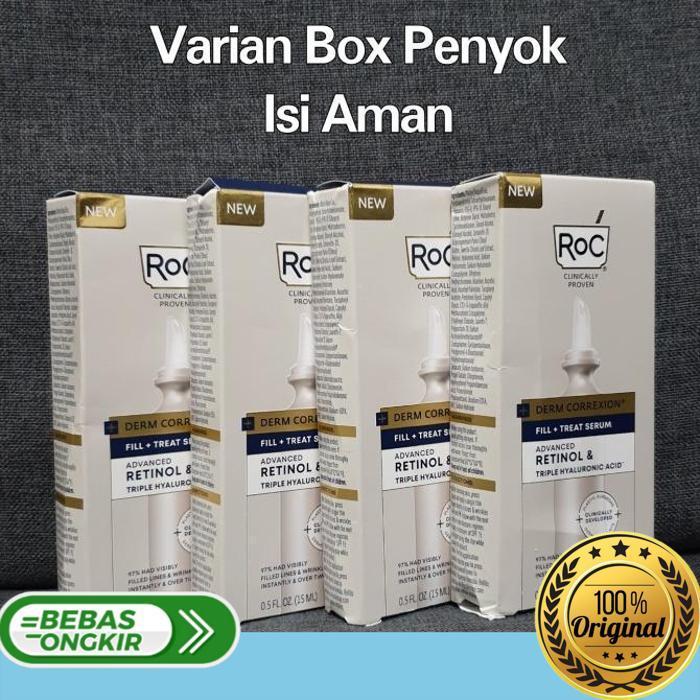 Gambar Roc Derm Correxion Fill + Treat Serum Advanced Retinol & Hyaluronic Original Produk - BOX PENYOK dari Balivitamin undefined Tokopedia