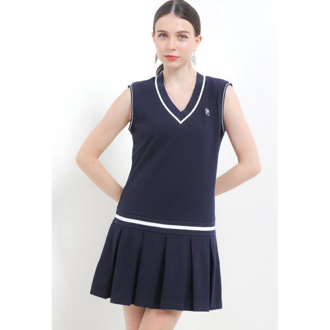 Gambar FILA Tennis Performance Vest Dress Wanita Vivien - Ink Navy - XS dari GALERY DINASTY.ID undefined Tokopedia