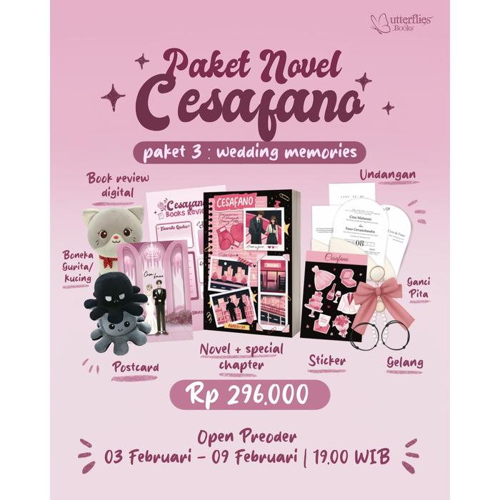Gambar Buku Novel - Cesafano - Abellstr25 - Butterflies Books - Bumfiksi - Wedding memorie dari bumifiksijakarta undefined Tokopedia