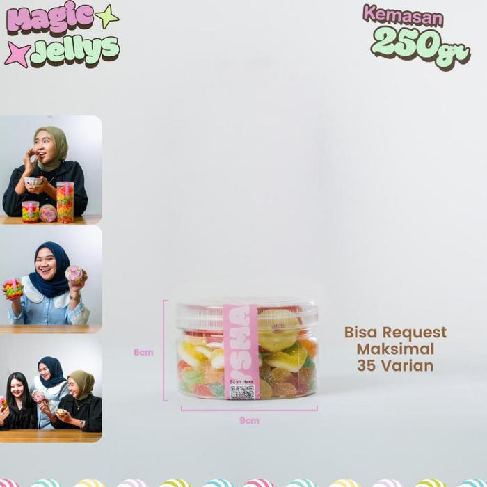 Gambar [MagicJellys] Permen Yupi Candy Gummy Jelly Viral [Toples][Halal] - 250 Gram dari Syaqila Toko undefined Tokopedia