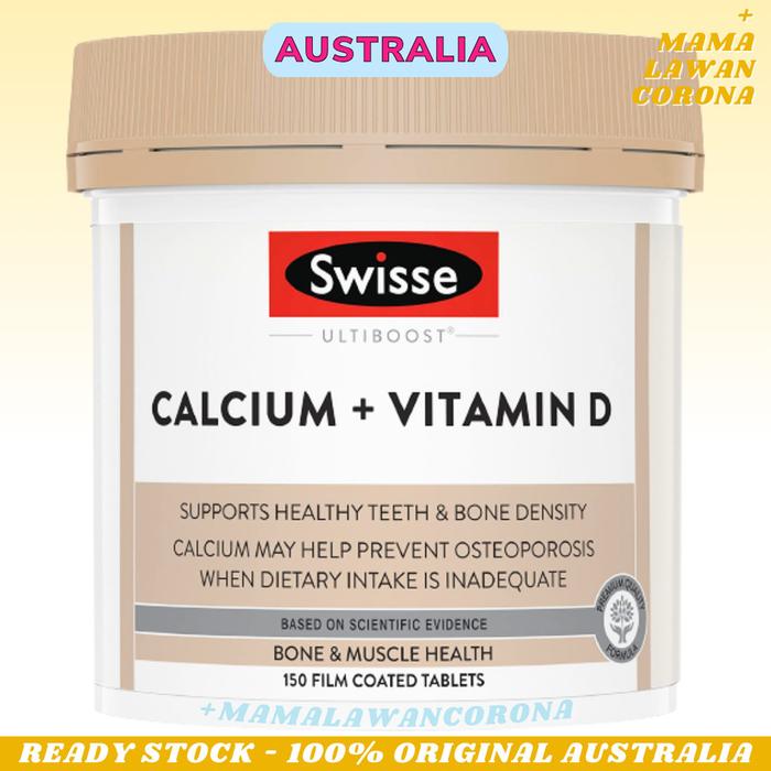 Gambar SWISSE Calcium Vitamin D 150 Mini Tabs 300 Tablet D3 1000iu 400 Kapsul - Cal +D 150 tab dari mamalawancorona undefined Tokopedia