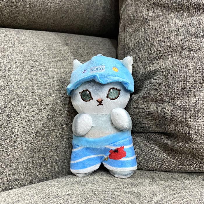 Gambar Gantungan Kunci Boneka Karakter Kartun Mofusand Topi Cat Abu Kuning Oren - Topi Coklat dari kiyowo.corner undefined 4 Tokopedia