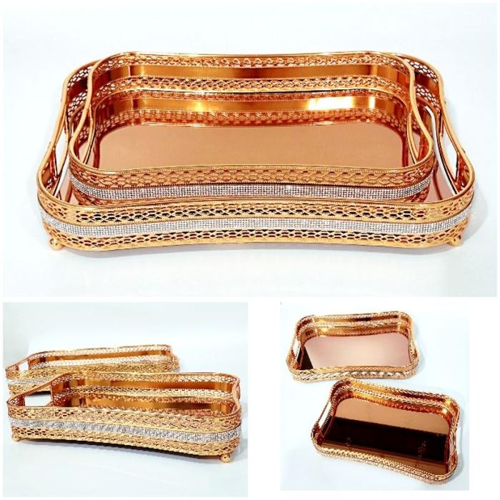 Gambar Cake Tray Set 2 Tempat Kue Lebaran Toples Makanan Hati Raya Hamper Kue Lebaran Food Tray Premium - KH01-SET 2 dari MadisonShop undefined Tokopedia