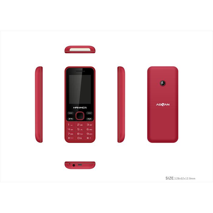 Gambar ADVAN HAMMER R6 Handphone Poliponik Feature Phone CandyBar Bluetooth Garansi Resmi 1 tahun - Merah dari ADVAN INDONESIA undefined Tokopedia