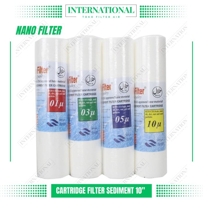 Gambar Filter Air Sedimen 10 Inch NANO / Cartridge Filter air /Filter Pp Spun - Nano, 03 Micron dari Toko Filter Air International undefined Tokopedia