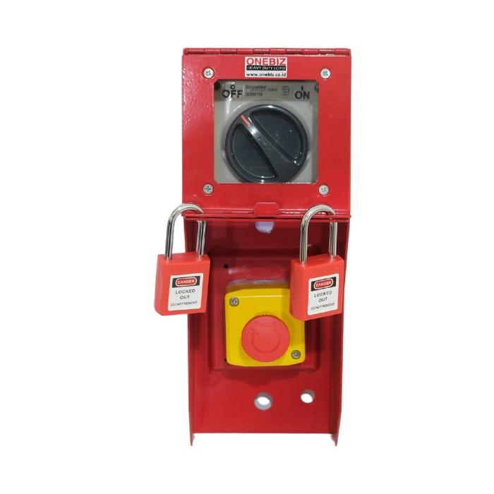 Gambar ONEBIZ Loto Box/Safety Heavy Duty with Switch Button+Emergency Button+Padlock - Merah dari ONEBIZ.id undefined Tokopedia