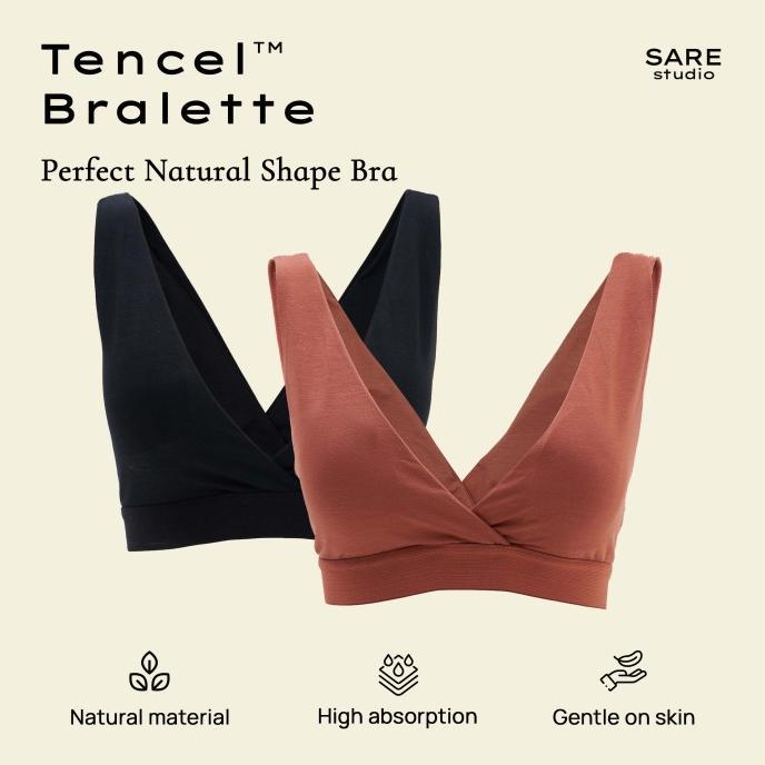 Gambar Bra - Sare Studio Cita Tencel Padded Bralette - Bh - 2 Pcs #Gratisongkir - Black,Rosewood, XL dari Getrich22 undefined Tokopedia