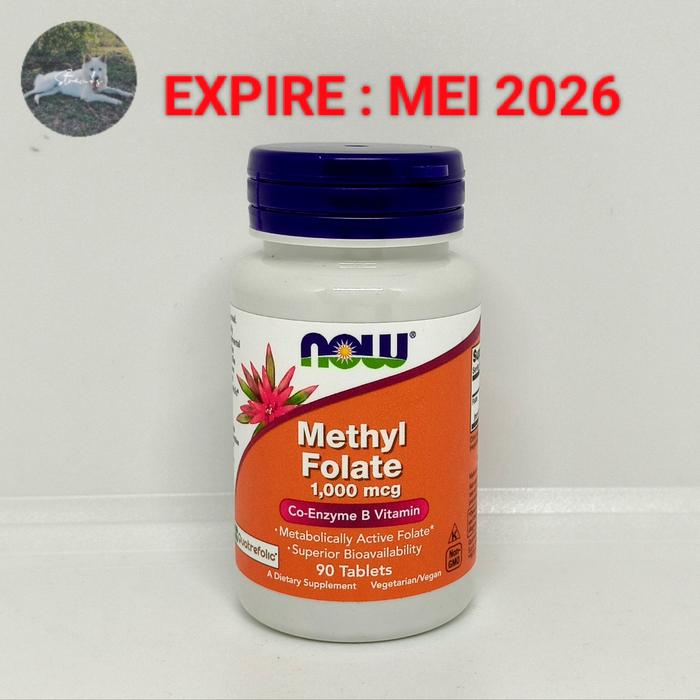 Gambar NOW METHYL FOLATE (5-MTHF) 1000mcg 90 TABLETS - METHYL FOLATE dari KETOCARNIVOREBALI undefined Tokopedia
