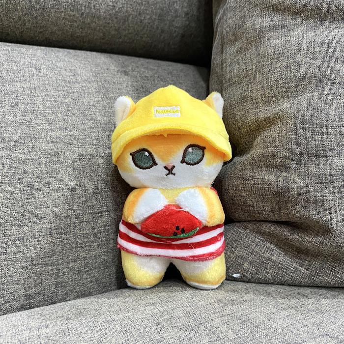 Gambar Gantungan Kunci Boneka Karakter Kartun Mofusand Topi Cat Abu Kuning Oren - Topi Coklat dari kiyowo.corner undefined 3 Tokopedia