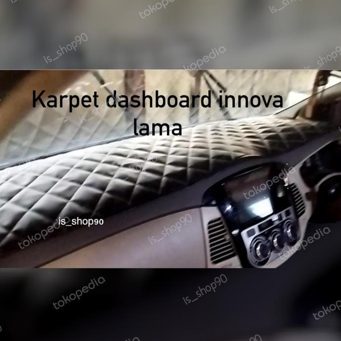 Gambar NEW karpet dashboard mobil innova lama 2005-2016 - BENANG PUTIH, abuabu dari Farman Interior undefined Tokopedia