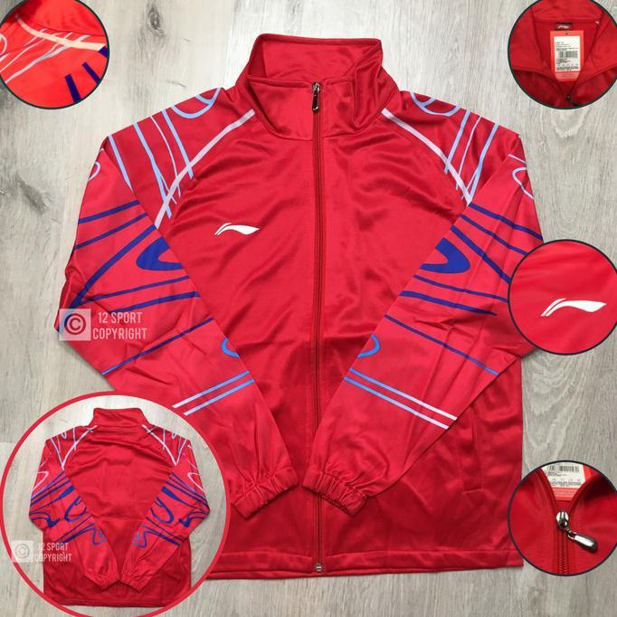 Gambar 12 SPORT - Jaket Olahraga Badminton Lining LN-941 Import Premium - Red dari Trendista ID undefined 5 Tokopedia