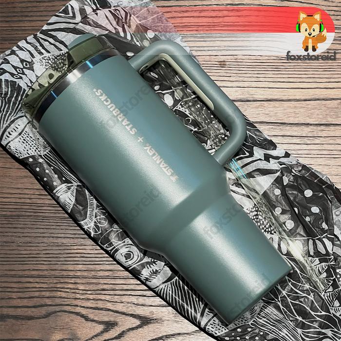 Gambar STARBUCKS x STANLEY Limited Edition Tumblr 40oz - Ash Green - Ash Green 40oz dari FOXstoreID undefined Tokopedia
