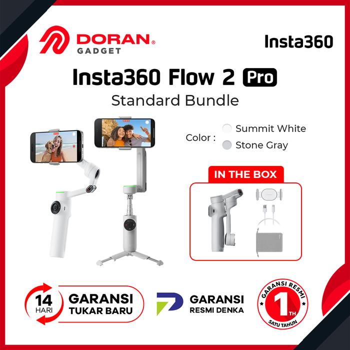 Gambar Insta360 Flow 2 Pro Smarphone Stabilizer Gimbal iPhone/ Android AI Auto Tracking - Standart, Grey dari Doran Gadget Store undefined Tokopedia