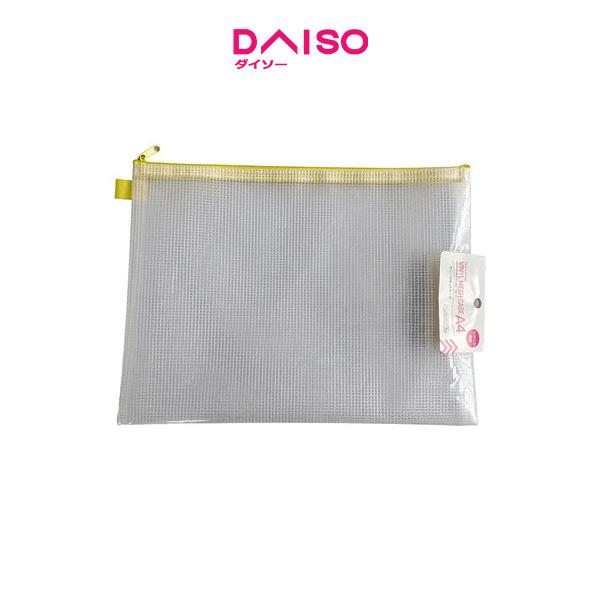 Gambar Daiso Vinyl Mesh Case -Smooth Material - A4- - Kuning dari Daiso Japan Official Store undefined Tokopedia