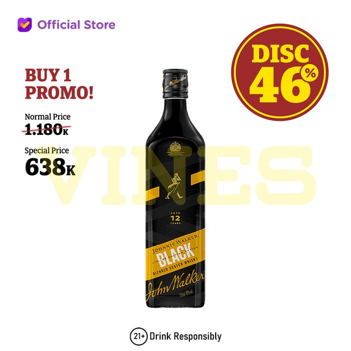 Gambar Johnnie Walker Black Label Icon - Blended Scotch Whisky 750 ml - Buy 1 dari VINES Bali undefined Tokopedia
