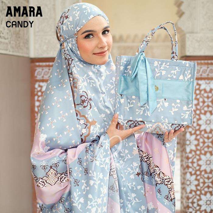 Gambar MELIKA - Mukena Dewasa Premium Silk Motif Amara - CANDY dari Melika Clothing undefined Tokopedia